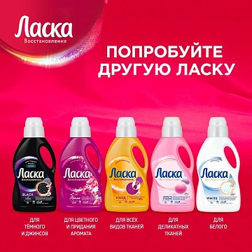 Гель для стирки 1 л ЛАСКА 'Для цветного', концентрат, 2462852
