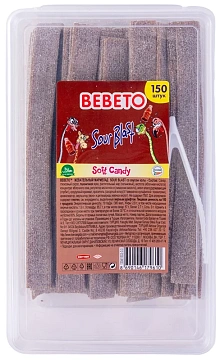 Мармелад жевательный Bebeto Sour Blast Кола 150шт, 1.2кг