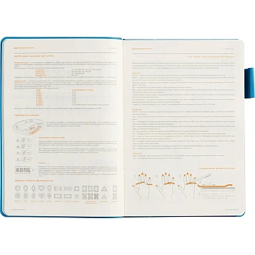 Ежедневник недатированный А5 BOSTON (СИНИЙ) 3-228/06