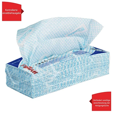 Протирочные салфетки Kimberly-Clark WypAll Х50 7441, листовые, 50шт, 1 слой, синие
