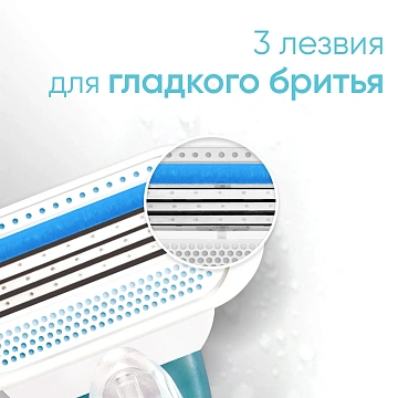 Кассеты сменные Gillette Venus Smooth 3 лезвия, 6шт