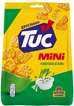 Крекер Tuc Mini Сметана и лук, 110г