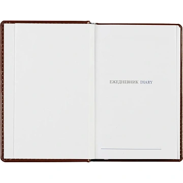 Ежедневник недатированный коричневый,А6,100x150, 320стр,Agenda