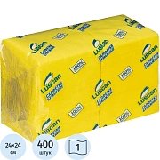 Салфетки бумажные Luscan Profi Pack 1сл24х24 желтые 400шт/уп
