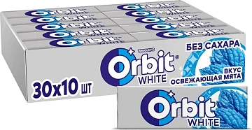 Жевательная резинка Orbit освежающая мята, 10шт