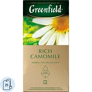Чай GREENFIELD 'Rich Camomile' травяной ромашковый, 25 пакетиков в конвертах по 1,5 г, 0432-10