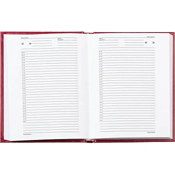 Ежедневник недатированный бордо,А6,105х140мм