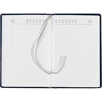 Ежедневник недатированный синий, А6,100x150, 320стр, Agenda