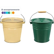Ведро эмалированное с крышкой 12л 2с28