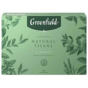 Чай GREENFIELD 'Natural Tisane', ассорти 6 вкусов, НАБОР 30 пакетиков, 1844-10