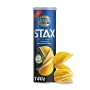Чипсы Lay's Stax Нежная сметана и лук, 140г