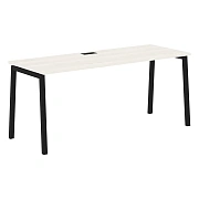 Стол прямой ELST 1767 Ясень Траун/Черный 1760х670х750 EDIS