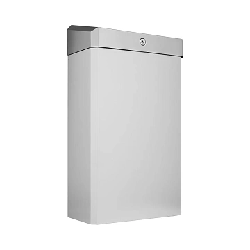 Мусорное ведро Merida Stella R KSM106.R, 27л, матовый металлик, с конусным отверстием