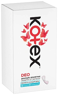 Прокладки Kotex Deo  ежедневные, ультратонкие, 56шт