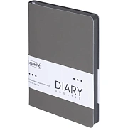 Ежедневник недатированный ATTACHE Soft touch А5, 140х200мм, 136л, серый