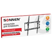Кронштейн-крепление для ТВ настенный, до 45 кг, VESA 50х50-400х400, 32'-70', черный, SONNEN, 455949
