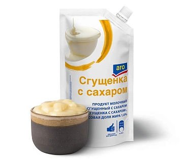 aro Сгущенка с сахаром 1% дой-пак, 270г