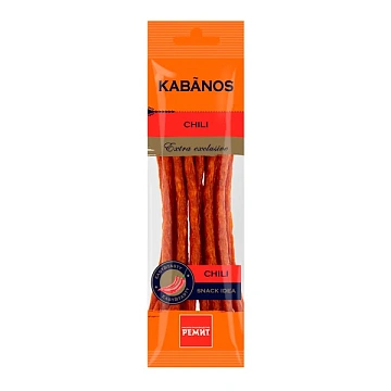 Колбаски Ремит Kabanos Chili сырокопченые, 70г
