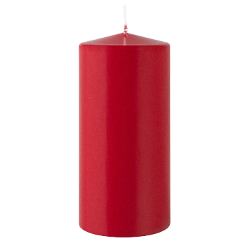 Свеча Metro Professional Столбовая бордо лакированная, 5.6 x 12см