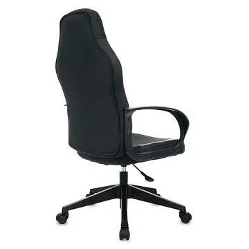 Кресло компьютерное BRABIX 'Alpha GM-018', ткань/экокожа, черное, 532636, GM-018_532636