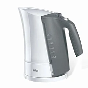 Чайник BRAUN WK-300, 1,7 л, 2200 Вт, закрытый нагревательный элемент, пластик, белый