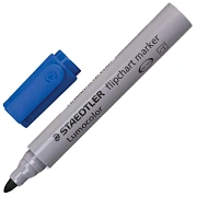 Маркер для флипчарта Staedtler Lumocolor синий, 2мм, круглый наконечник