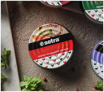 Паштет Setra Халяль из куриной печени, 100г