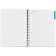 Бизнес-тетрадь SMARTBOOK А4 120л. клетка,спир,микроп,разд,карм,сер-бирюз