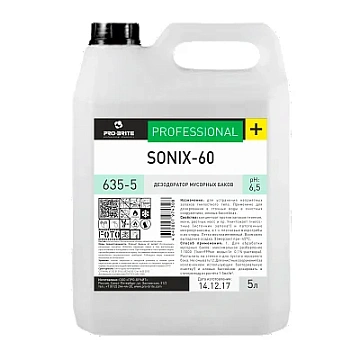 Дезодоратор мусорных баков Pro-Brite Sonix-60 635-5, 5л, дезинфицирующий