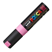 Маркер акриловый Uni Posca PC-8K флуоресцентно-розовый, до 8.0 мм, наконечник скошенный