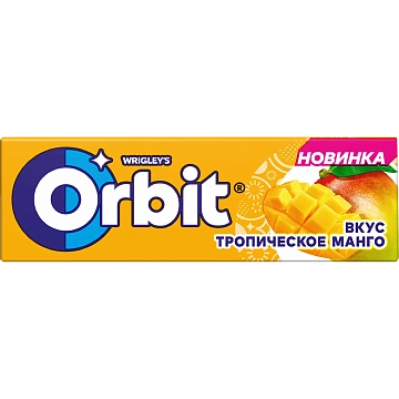 Жевательная резинка Orbit Тропическое манго, 14г