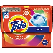 Капсулы для стирки Тайд жидкий в капсулах Color 14шт/уп