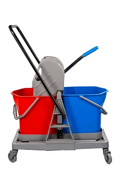Тележка уборочная Vclean 2х 20л, с отжимом, IN0729