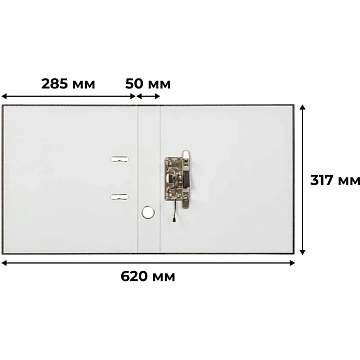Папка-регистратор без мет.уг. 50мм мрам ч/б,уп.10шт,бум/бум,крам.к