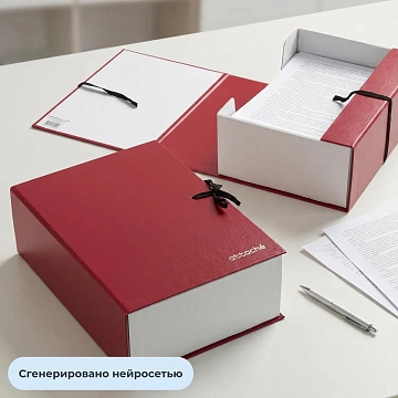 Папка архивная складная ATTACHE,150 мм,красн