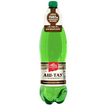 Вода Аштау минеральная лечебно-столовая газированная, 1.5л