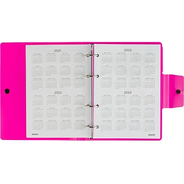 Ежедневник недатированный ATTACHE Digital розовый,А5, 272стр., на кольцах