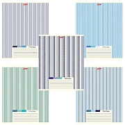 Тетрадь А5, 48 л., HATBER, скоба, линия, обложка картон, 'LINE' (микс в спайке), 052332, 48Т5В2