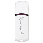 Флеш-диск 16 GB, SMARTBUY Paean, USB 2.0, белый, SB16GBPN-W