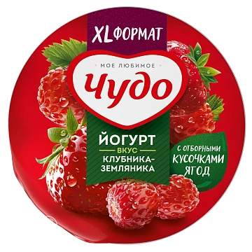 Йогурт Чудо Клубника-земляника 2%, 290г