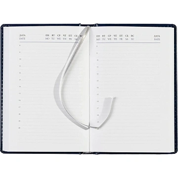 Ежедневник недатированный синий, А6,100x150, 320стр, Agenda