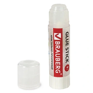 Клей-карандаш BRAUBERG 'Crystal', 9 г, прозрачный, 227967