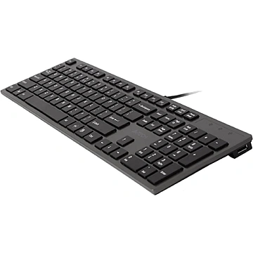 Клавиатура A4 KV-300H серый/черный USB slim