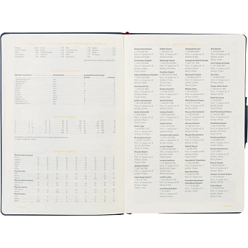 Ежедневник недатированный А5, Primavera синий, 136л. 3-536/01