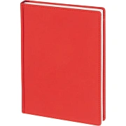 Ежедневник недатированный А5+, 136л, VELVET красный  3-115/10