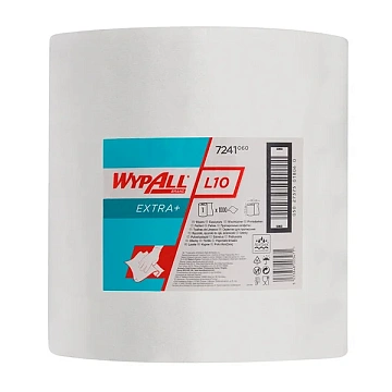Протирочный материал Kimberly-Clark WypAll L10, 7241, общего назначения, в рулоне, 380м, 1 слой, белый