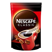Кофе растворимый Nescafe 'Classic', гранулированный/порошкообразный, с молотым, мягкая упаковка, 130