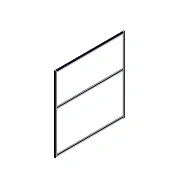 Секция комбинированной перегородки RP130SL120 Bravo grey/Серый 1200х22х1300