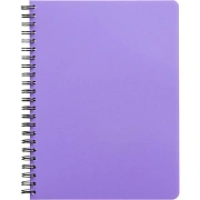 Бизнес-тетрадь А5,96л,кл,спир,пласт,тон.бл. Attache Bright colours Сиренев
