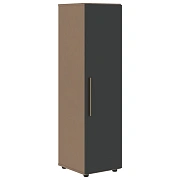 Шкаф средний узкий VMCS 40.1 Яшма черный/Кобра 400х430х1517 VELION